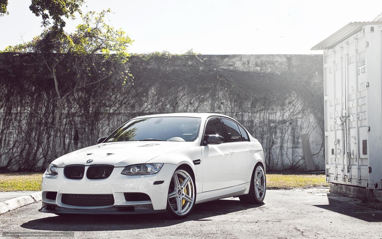 white bmw m3 sedan
