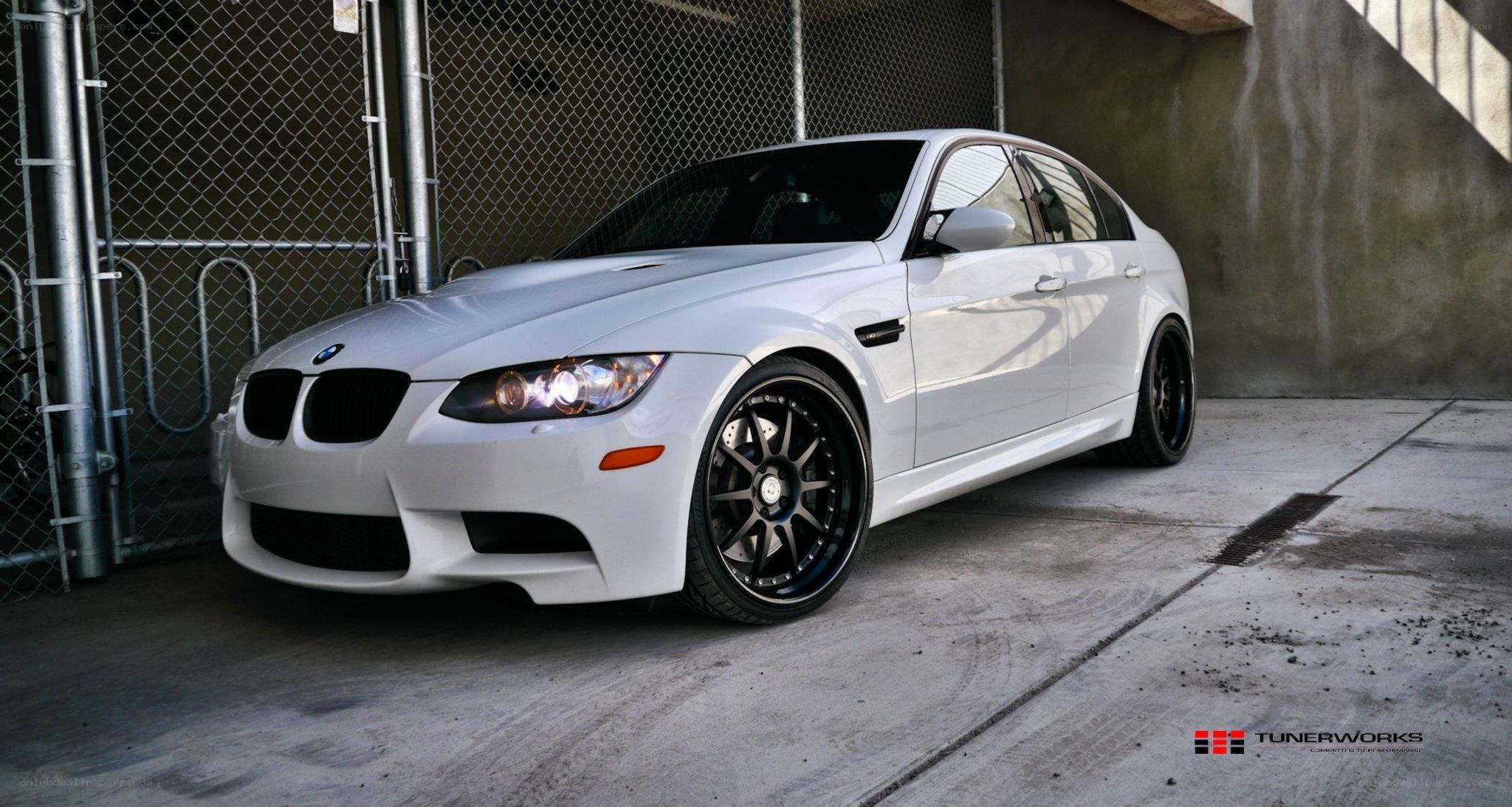 white bmw m3 sedan
