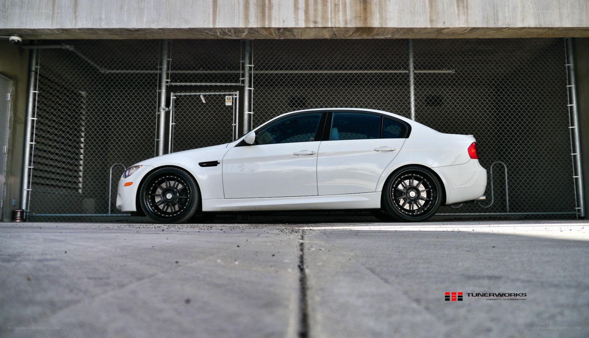 white bmw m3 sedan