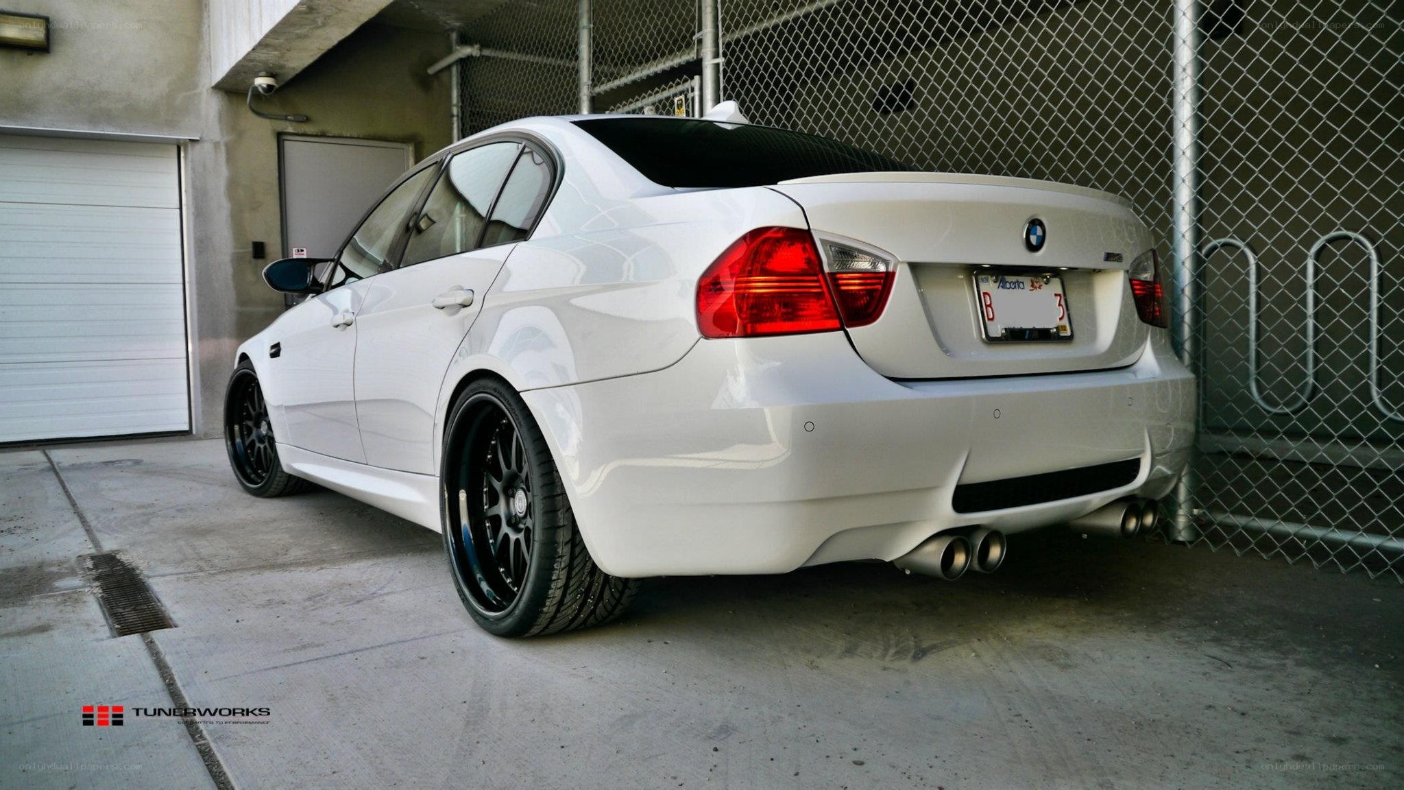 white bmw m3 sedan