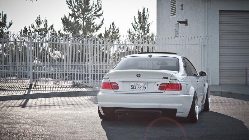 White BMW M3 Sedan — Calm, Afternoon, Photograph