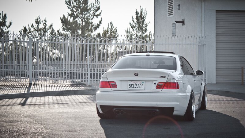 White BMW M3 Sedan — Calm, Afternoon