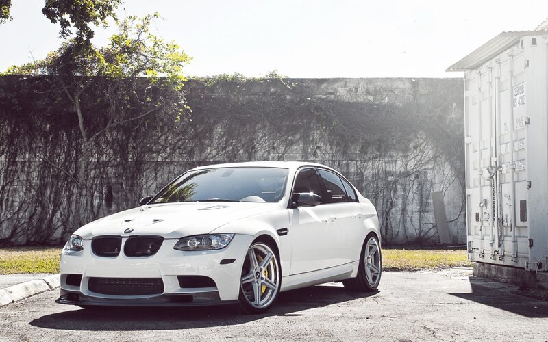 White BMW M3 Sedan — Dramatic, Afternoon