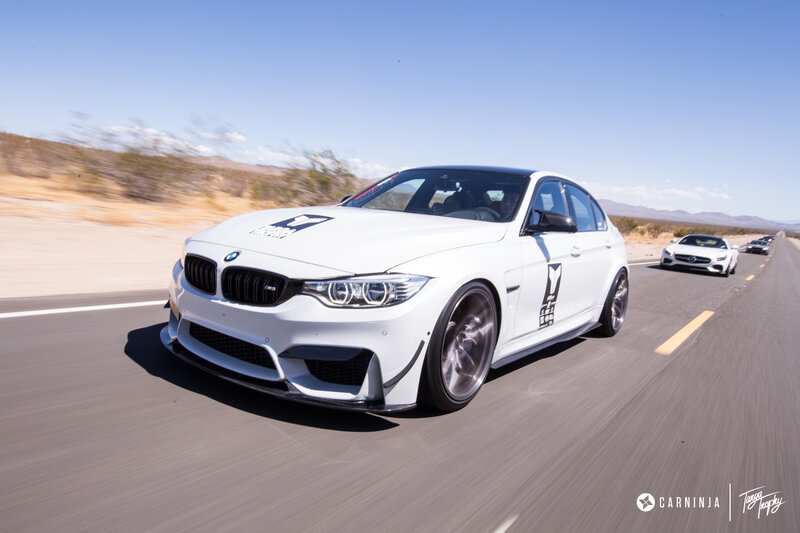White BMW M3 Sedan — Dynamic, Afternoon, Photograph