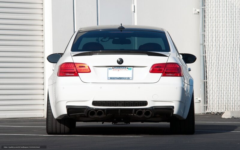 White BMW M3 Sedan — Neutral, Afternoon