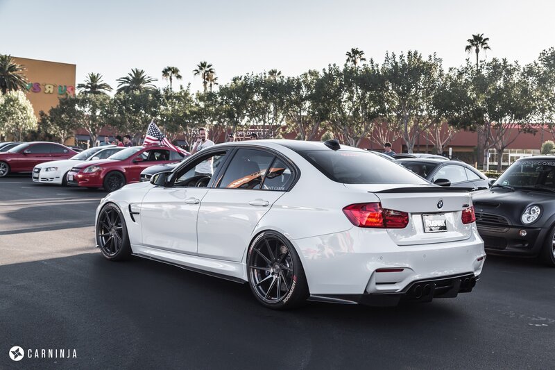 White BMW M3 Sedan — Outdoor