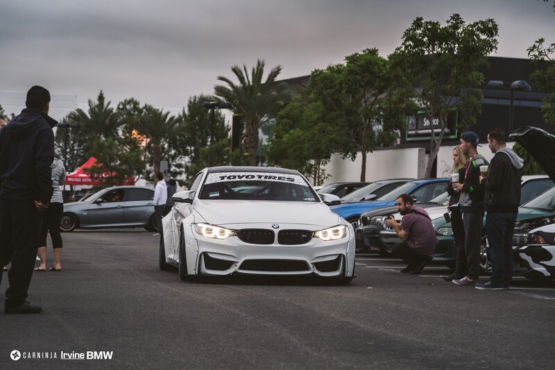 White BMW M4 Car — Dramatic, Afternoon, Photograph