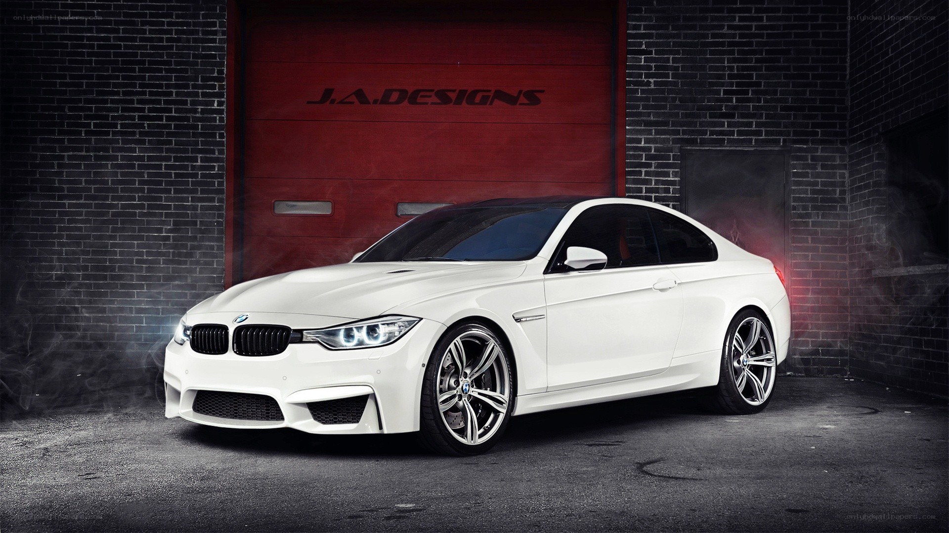 white bmw m4 coupe