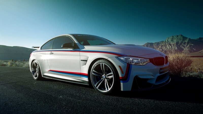 White BMW M4 Coupe — Dramatic, Afternoon
