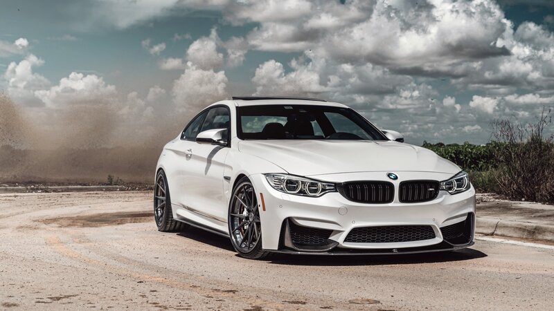 White BMW M4 Coupe — Dynamic, Afternoon