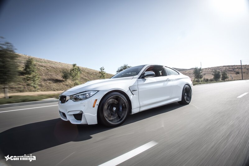 White BMW M4 Coupe — Dynamic