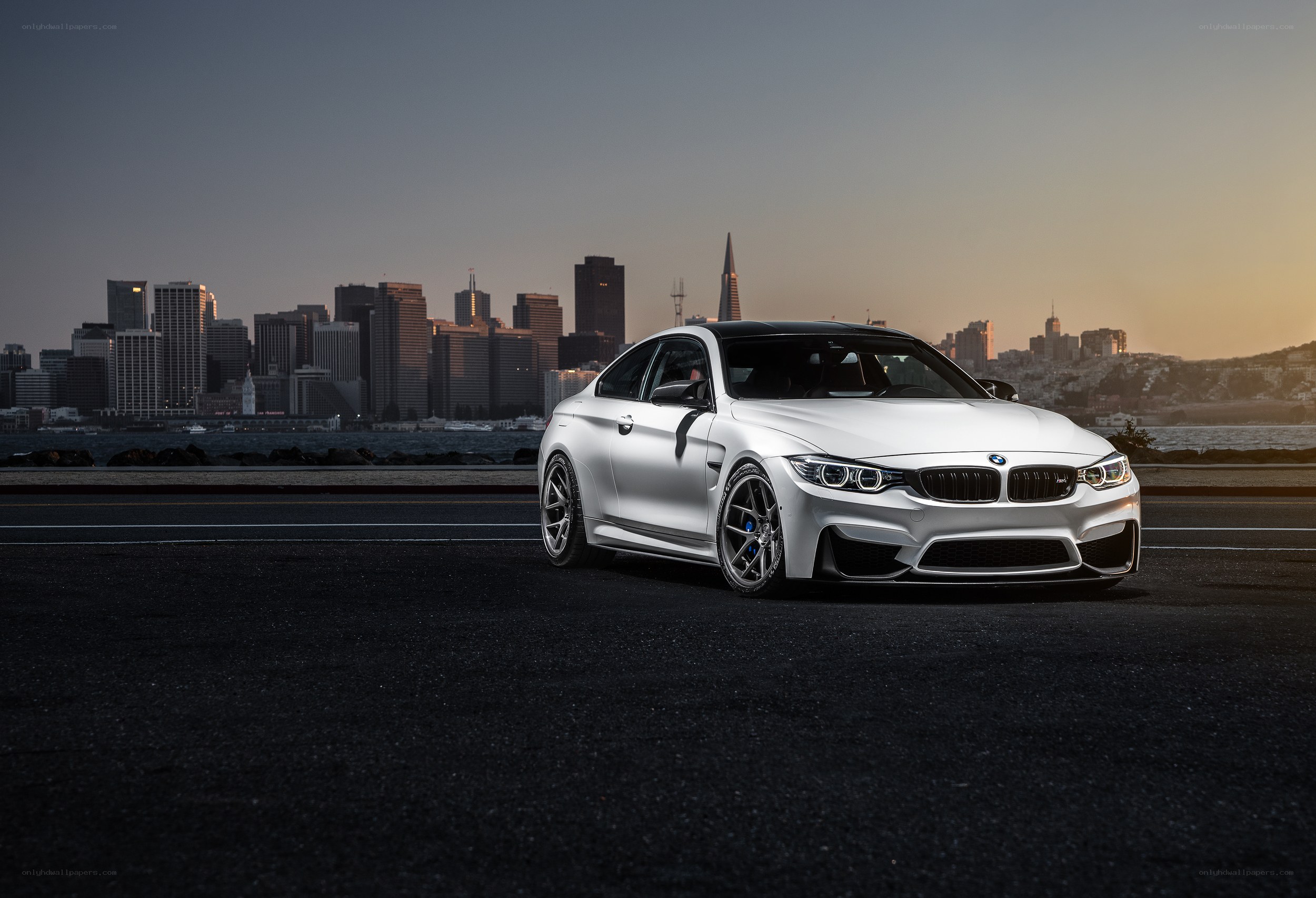 White BMW M4 in San Francisco