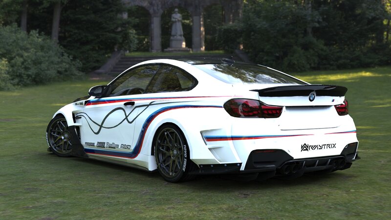 White Bmw M4 Race Car