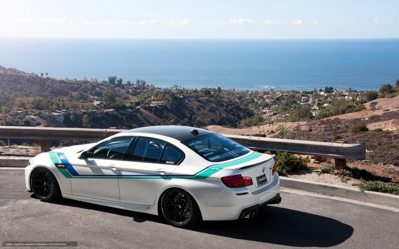 White BMW M5 Car — Serene