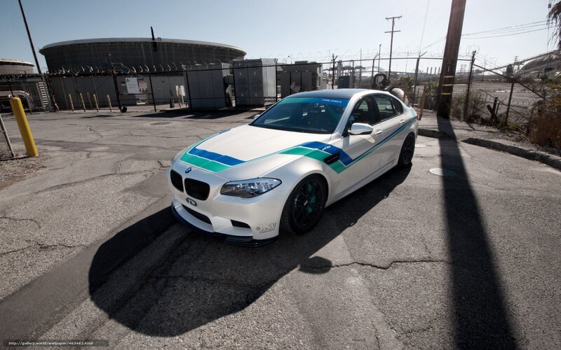 White BMW M5 Sedan — Dramatic, Afternoon