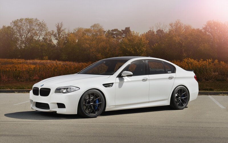White BMW M5 Sedan — Serene