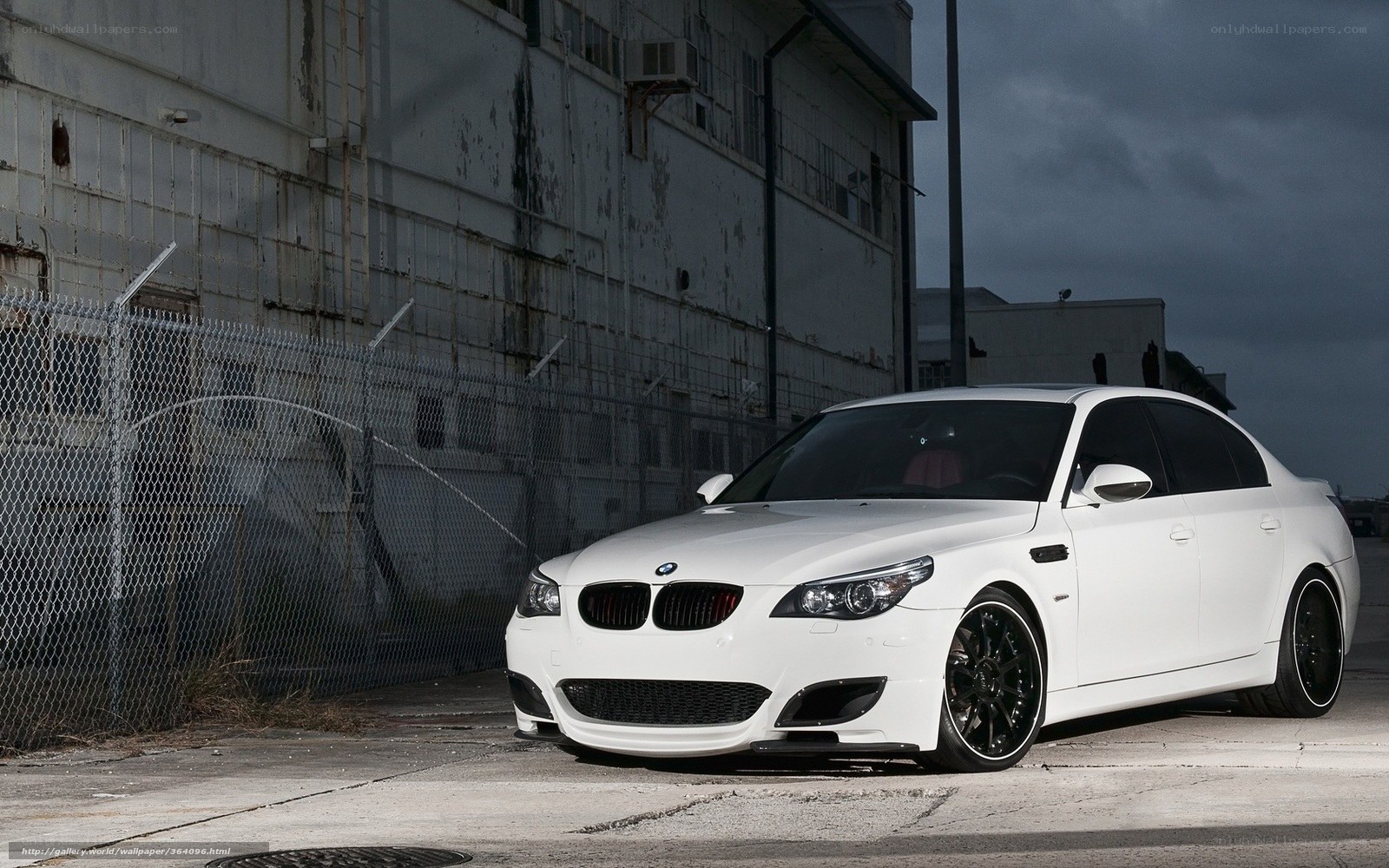 white bmw m5 sedan