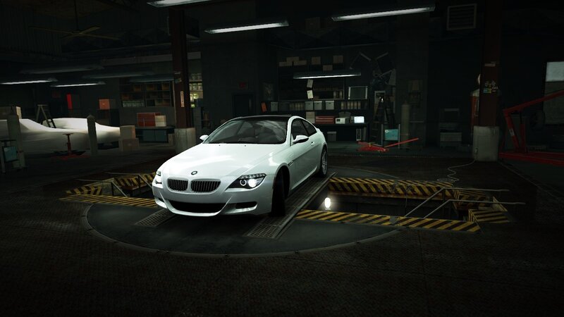 White Bmw M6 Car — Dark