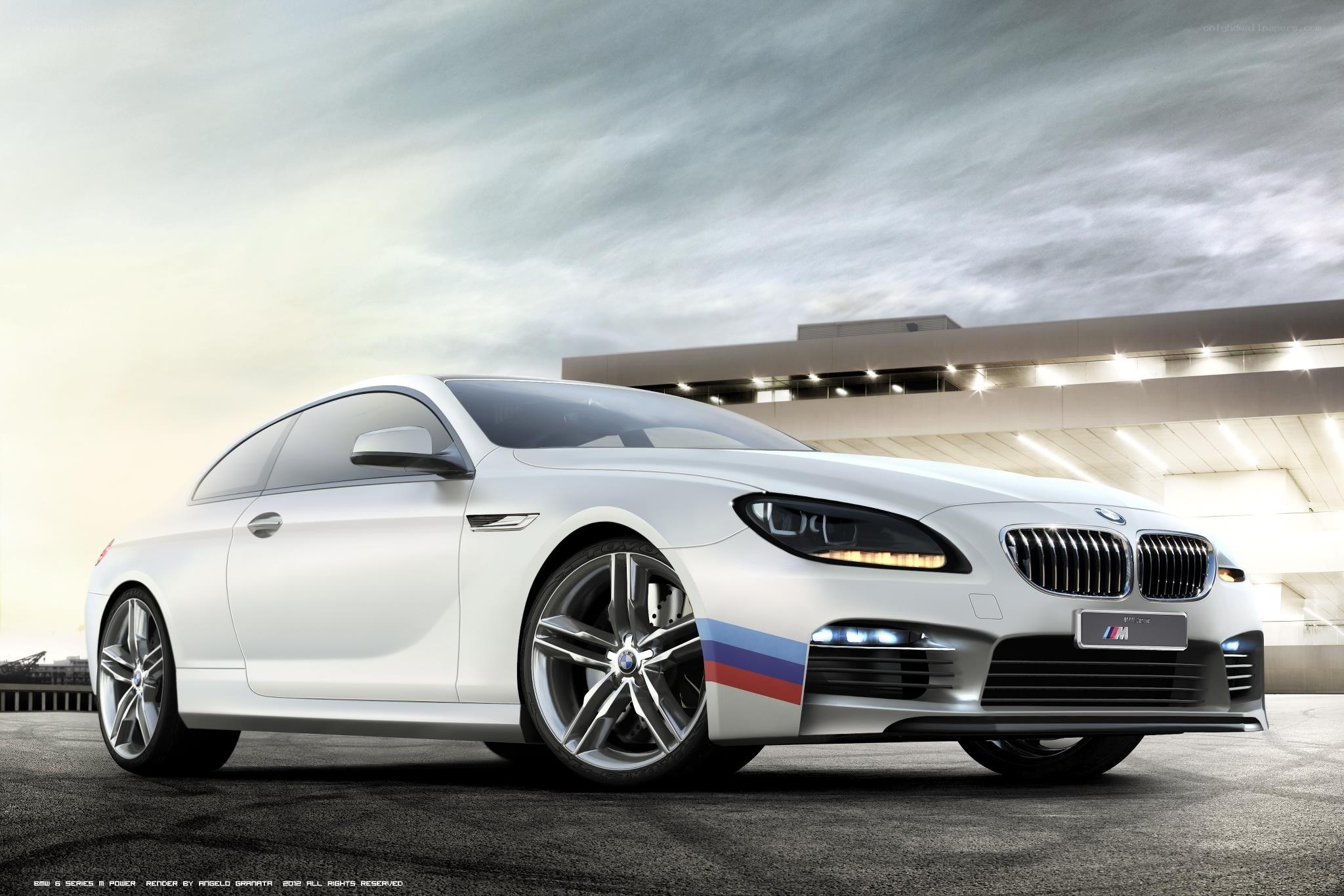 White BMW M6 Coupe