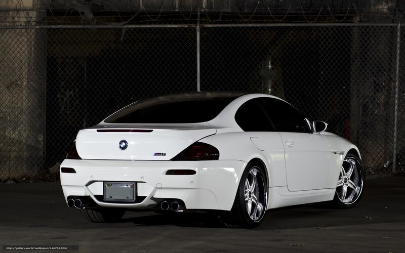 White BMW M6 Coupe — Dramatic, Night, Photograph