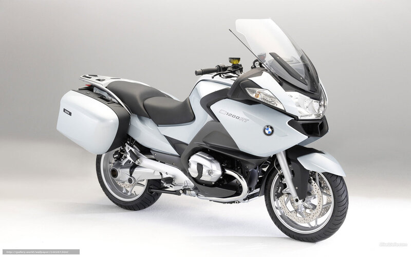 White BMW Motorcycle — Neutral