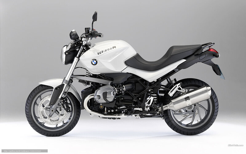 White BMW Motorcycle