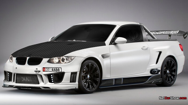 White BMW Pickup Car