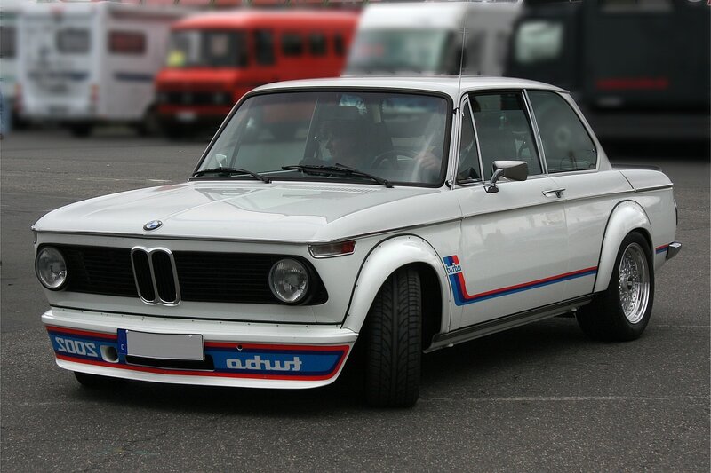 White BMW race car