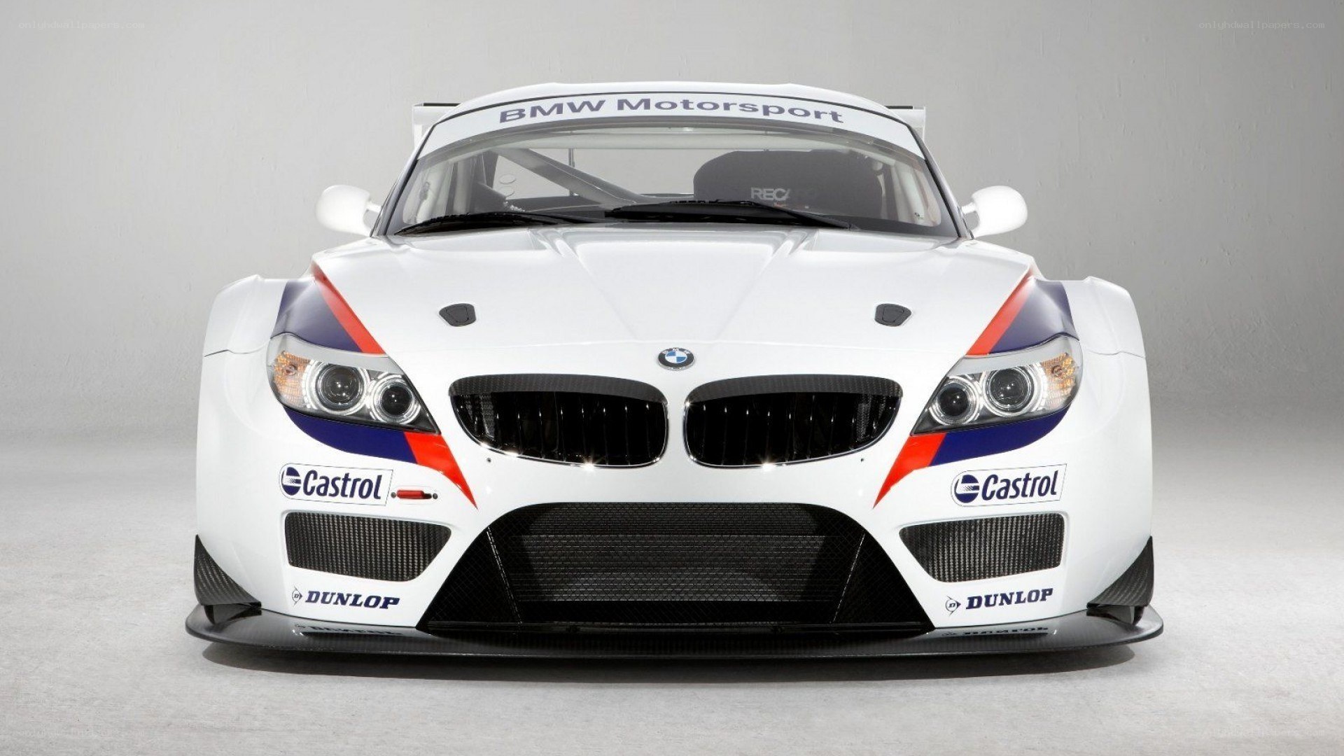 white bmw race car