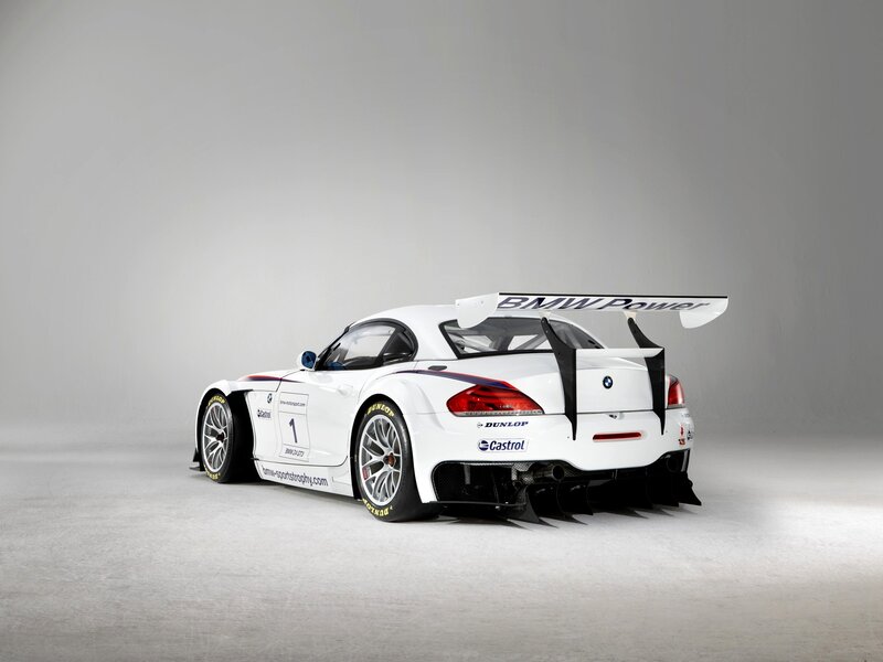 White BMW race car