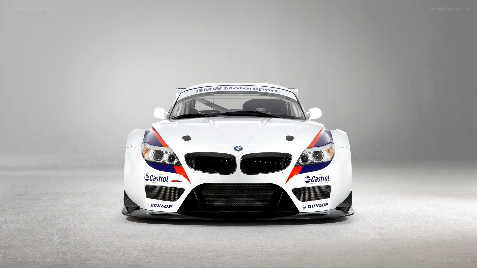 white bmw race car