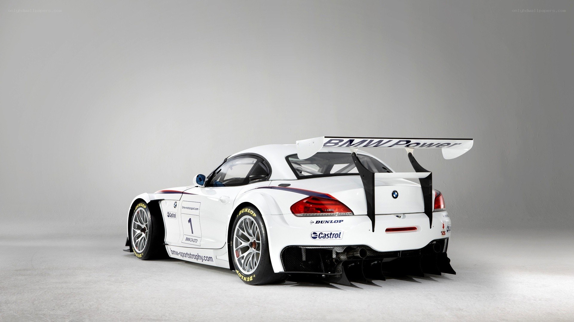 white bmw race car