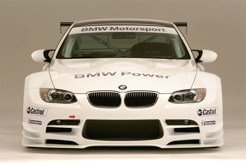 white bmw race car