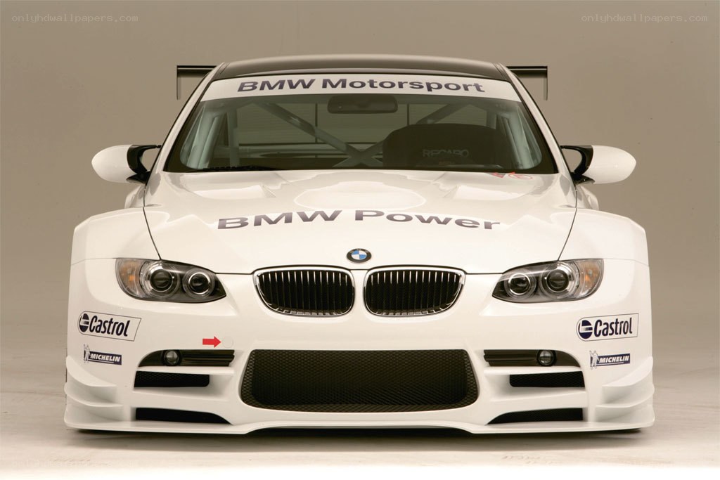white bmw race car