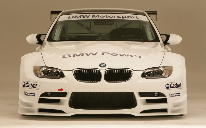 white bmw race car