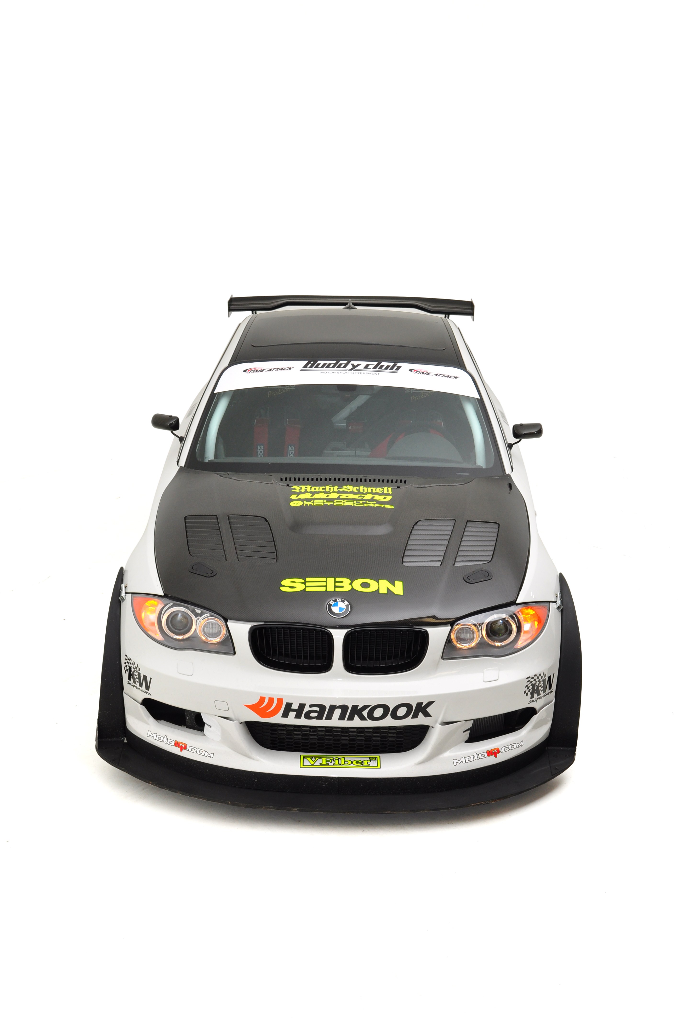 white bmw race car