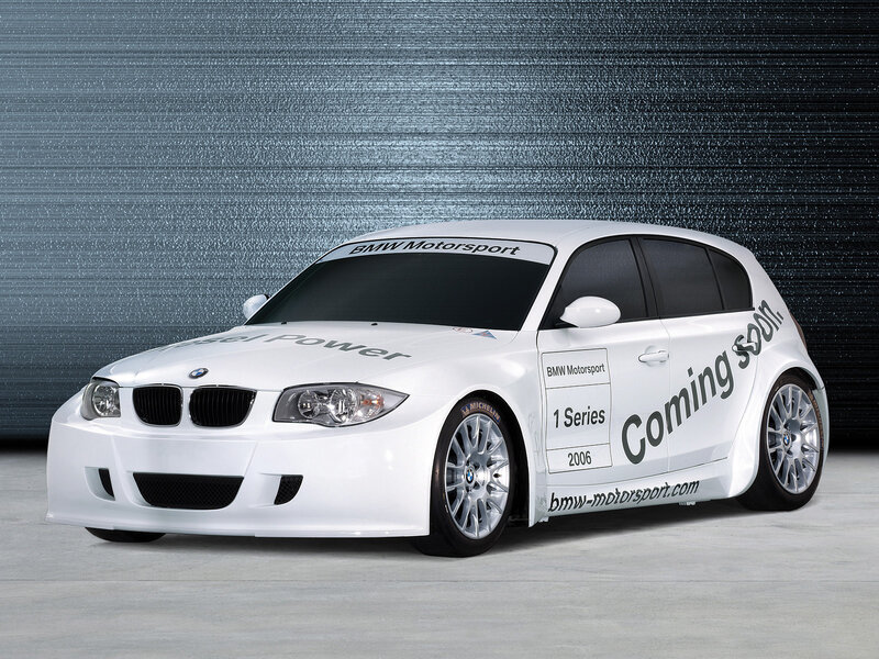 White Bmw Race Car — Dramatic