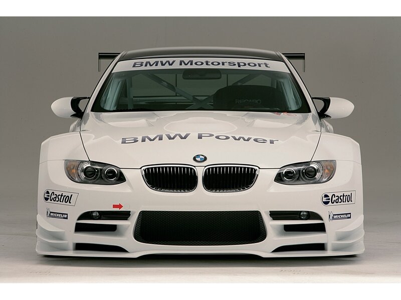 White BMW Race Car — Photograph