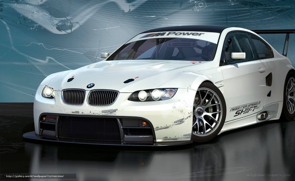 white bmw race car