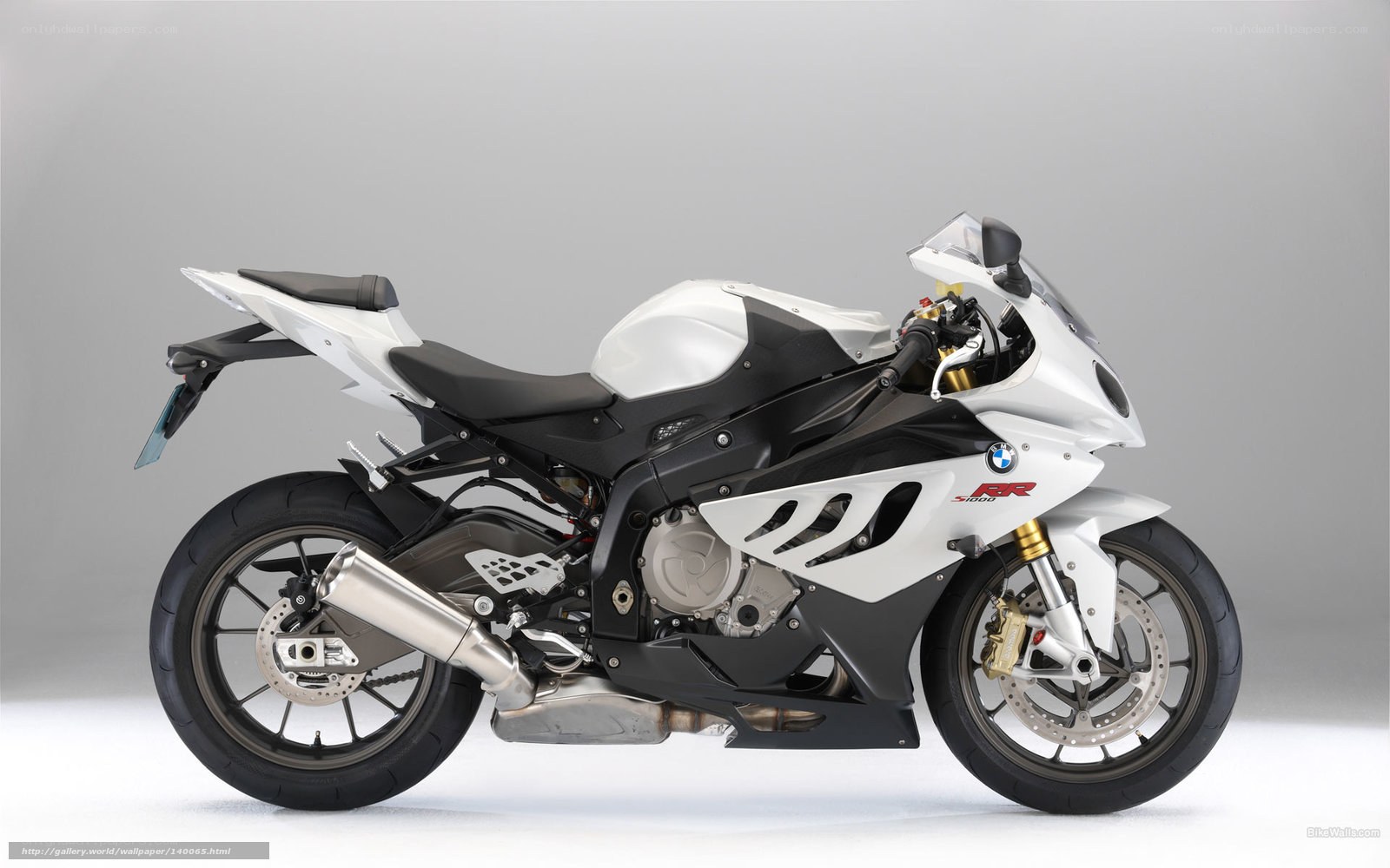 white bmw s1000rr motorcycle