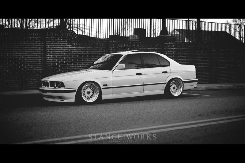 White Bmw Sedan — Black