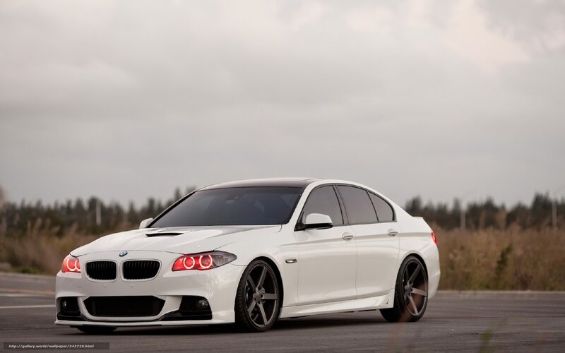 White BMW Sedan — Calm, Afternoon, Photograph