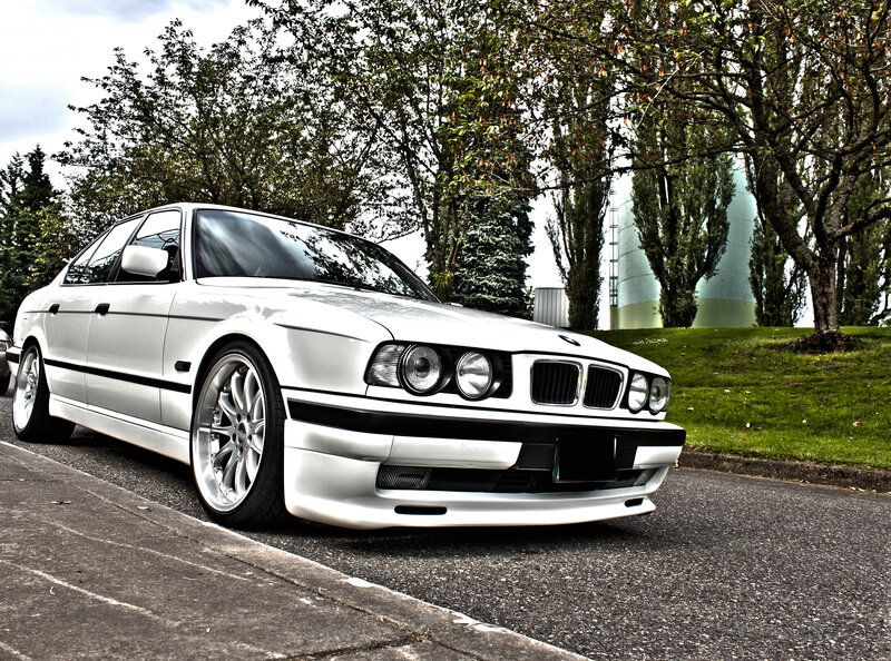 White BMW Sedan — Calm