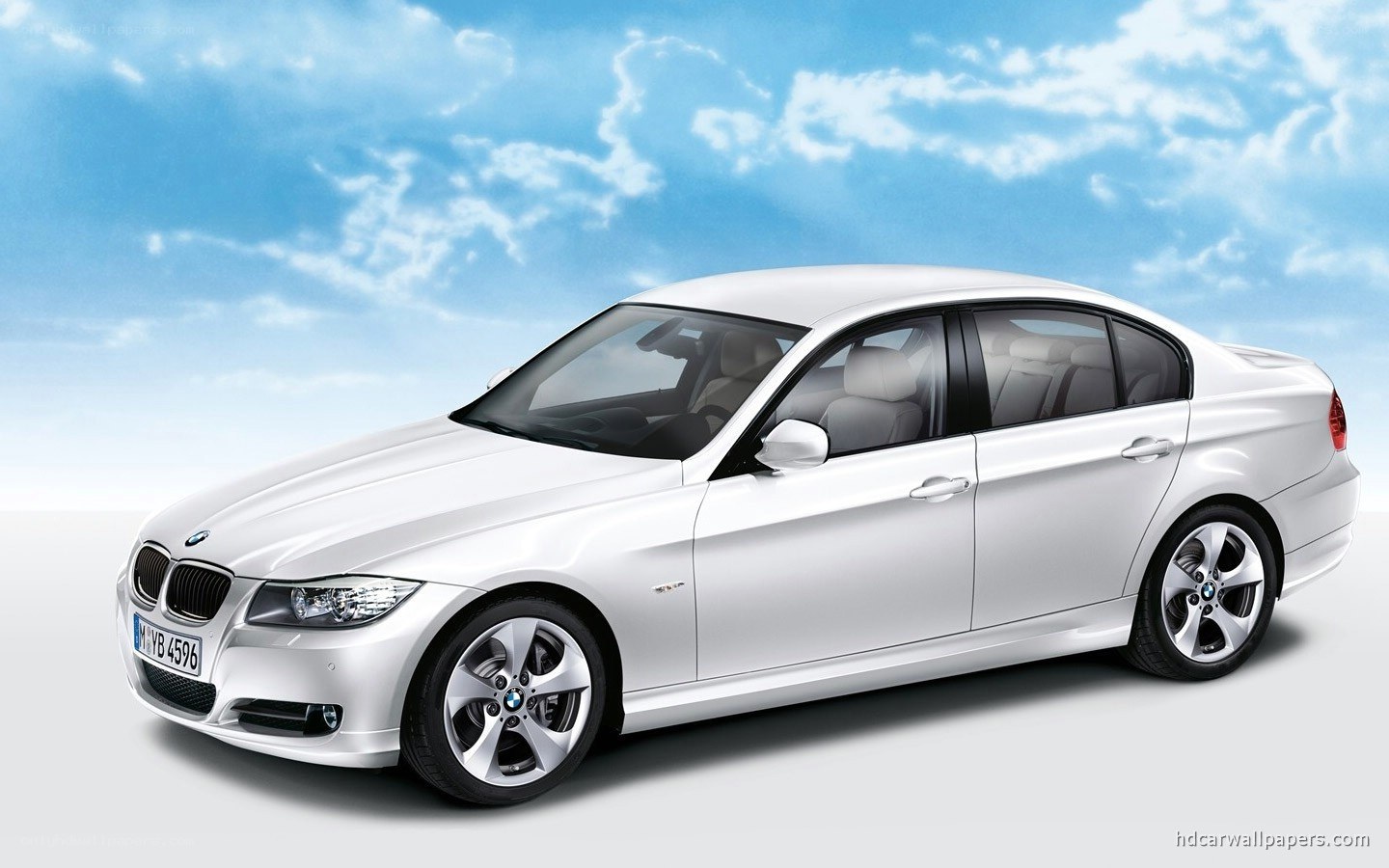 white bmw sedan car