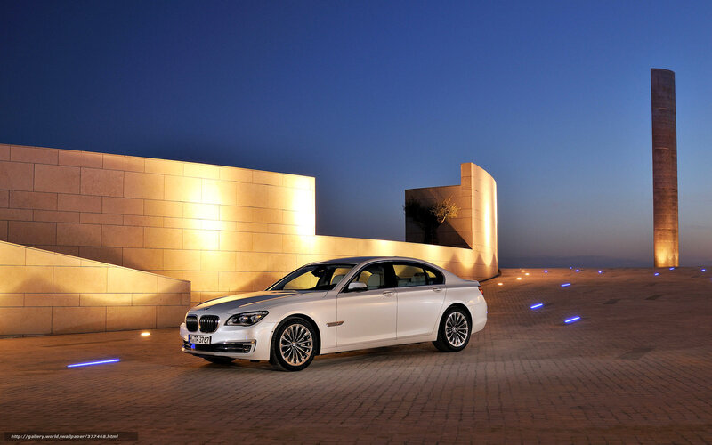 White Bmw Sedan — Dramatic, Night, Photograph, Building