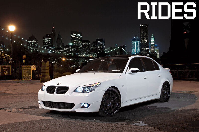 White Bmw Sedan — Dramatic, Night