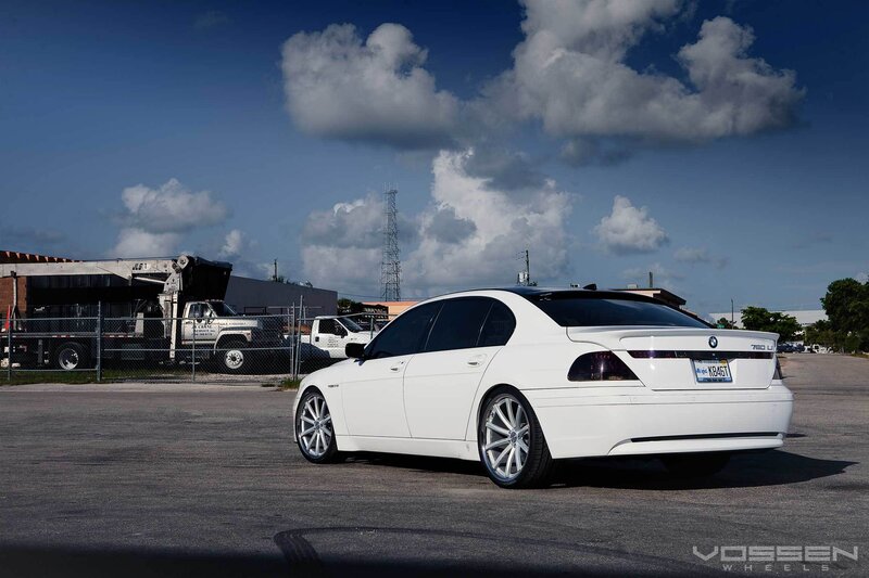 White BMW Sedan — Dramatic