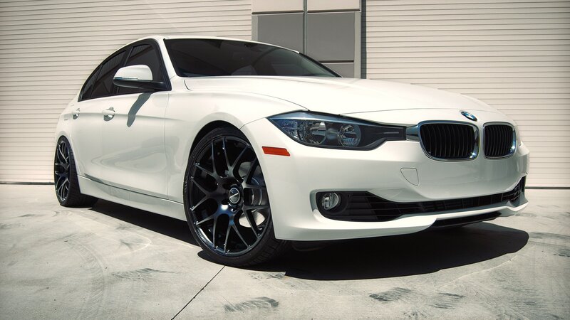 White Bmw Sedan — Neutral, Afternoon, Photograph, Car, Building