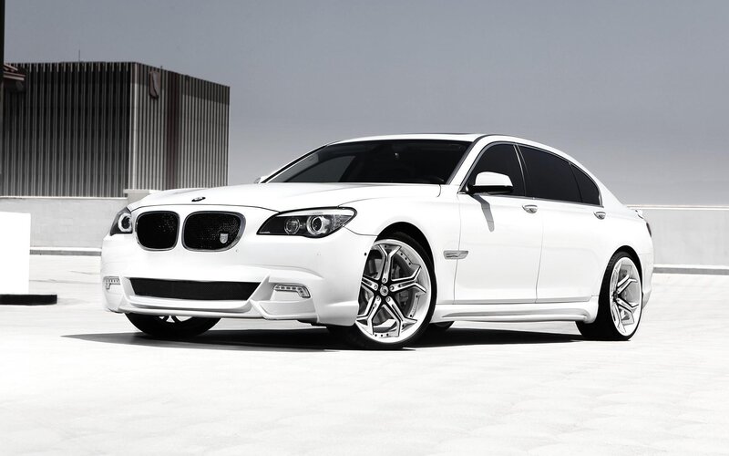 White BMW Sedan — Neutral, Afternoon