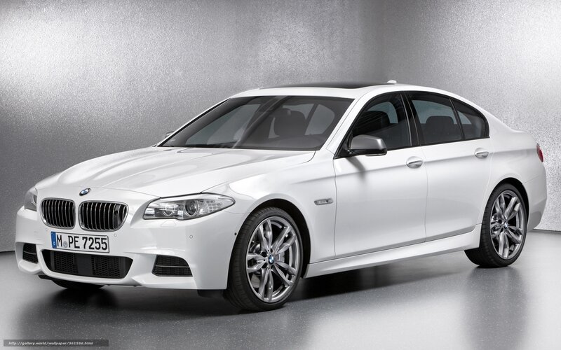 White BMW Sedan — Neutral, Photograph, Car, License Plate, Silver Wheels